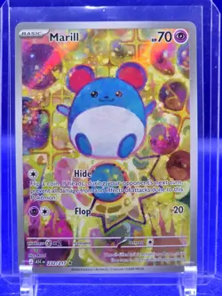 Pokemon Marill Full Art Rare Holo ASC Card 232/217 Basic HP70 English 2026 - Image 1