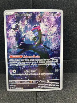 Pokemon Munkidori Illustration Rare Holo Card Sv: Shrouded Fable 072/064 - Image 1