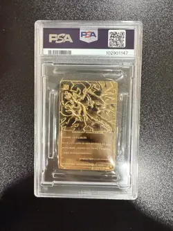 1999 BURGER KING POKEMON GOLD CARDS CHARIZARD PSA 8 - Image 2