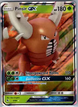 Pinsir GX 6/68 Hidden Fates - Pokemon Card - NM - Image 1