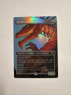 MTG - Herigast, Erupting Nullkite - FOIL BORDERLESS - MH3 #362 - Mythic - Image 1