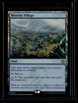 Mistrise Village - 261 - Foil - TDM - NM - MTG Magic the Gatghering - Image 1
