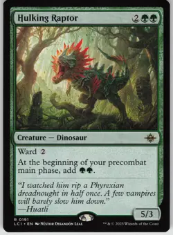 MTG Hulking Raptor NM The Lost Caverns of Ixalan Magic 191 - Image 1