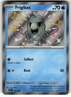 Frigibax - 128/091 SV: Paldean Fates NM Pokemon Card TCG - Image 1