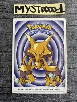 Carte Pokemon Dunkin Boomer #65 Alalazam 2000 Nintendo OCCASION - Image 1