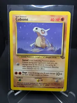 Cubone Marowak Pokemon TCG 4 card Evolution Vintage Jungle Set 1999 WOTC LP - Image 5