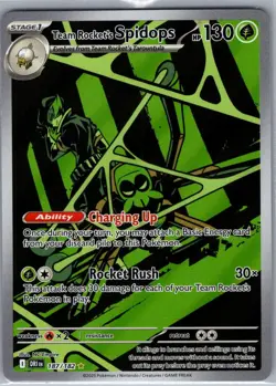 Team Rocket's Spidops 187/182 SV10: Destined Rivals - Pokemon Card - NM - Image 1