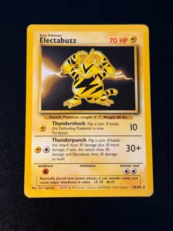 Electabuzz 20/102 Pokemon Base Set Unlimited - Image 1