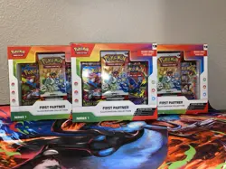 Pokemon TCG First Partner Illustration Collection Series 1 - LOT of (3) - NEW - Image 1