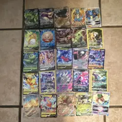 Pokemon TCG Mixed Card Lot 20 Holo V/VSTAR Pikachu Lucario Rotom - Image 1