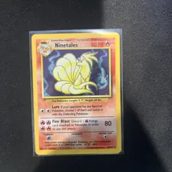 Pokemon TCG Ninetales Base Set Holo Unlimited Rare 1999 VINTAGE - Image 1