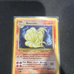 Pokemon TCG Ninetales Base Set Holo Unlimited Rare 1999 VINTAGE - Image 2