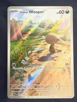 Paldean Wooper 102/094 NM Pokemon Phantasmal Flames Illustration Rare - Image 1