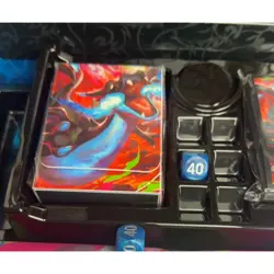 Pokemon TCG Charizard Premium BOX ONLY Playmat & Card Sleeves Box Set Cards/Dice - Image 4