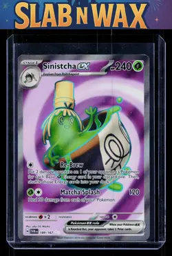 Pokemon tcg SV06: Twilight Masquerade Sinistcha ex #189/167 - Image 1