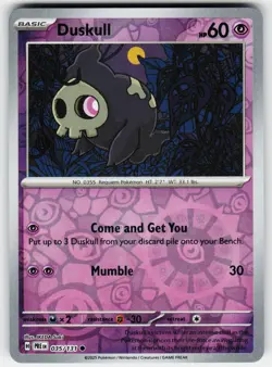 Duskull 035/131 Common SV: Prismatic Evolutions Pokemon Reverse Holo Near Mint - Image 1