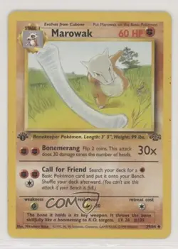Marowak 1st Ed. Pokemon Jungle #39 1999 - Image 1