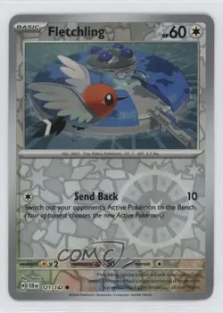 Fletchling Reverse Foil Pokemon SV07: Stellar Crown #121 - Image 1