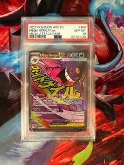 2026 POKEMON ASC EN-ASCENDED HEROES MEGA ATTACK RARE #269 MEGA GENGAR EX PSA 10 - Image 1