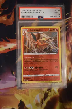 Charizard - 010/078 - Holo Rare | Reverse Holo Pokemon GO Pokemon TCG PSA 9 - Image 1