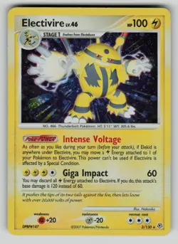 Electivire 3/130 Diamond & Pearl Pokemon Holo LP - Image 1