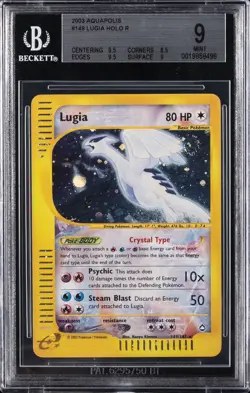 2003 POKEMON AQUAPOLIS HOLO #149 LUGIA BGS 9 - Image 1