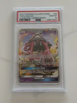 TAPU LELE GX PSA 10 2021 POKEMON SWSH CELEBRATIONS 60/145 - Image 1