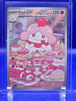 Pokemon Slurpuff Illustration Rare Holo English Twilight Masquerade 236/217 - Image 1