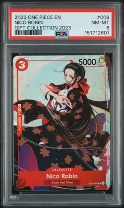 2023 ONE PIECE GIFT COLLECTION 2023 #008 NICO ROBIN PSA 8 - Image 1