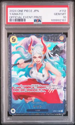 2024 ONE PIECE JAPANESE PROMOS OFFICIAL EVENT PRIZE #112 YAMATO PSA 10 - Image 1