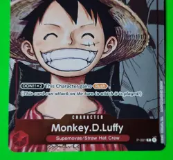 Monkey.D.Luffy P-001 Promo 25th Anniversary Alt Art One Piece TCG English NM - Image 4