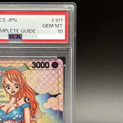 PSA 10 O-nami OP06-101 R Promo 2nd ANNIVERSARY COMPLETE GUIDE ONE PIECE - Image 4
