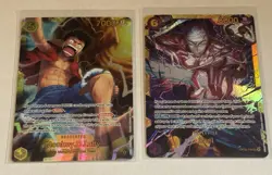 One Piece OP15 TCG Secret Rare Lot Monkey D Luffy OP15-119 Enel OP15-118 SEC - Image 1