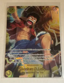 One Piece OP15 TCG Secret Rare Lot Monkey D Luffy OP15-119 Enel OP15-118 SEC - Image 3