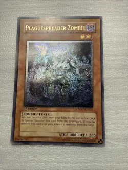 YUGIOH Plaguespreader Zombie CSOC-EN031 Ultimate Rare 1st Edition LP - Image 1