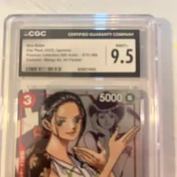 2022 ONE PIECE NICO ROBIN MANGA ALTERNATE ART CGC 9.5 MINT+ - Image 2