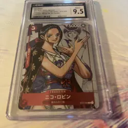 2022 ONE PIECE NICO ROBIN MANGA ALTERNATE ART CGC 9.5 MINT+ - Image 4
