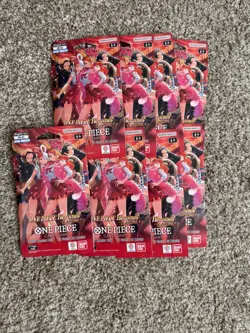 One piece- Heroines Edition English EB-03 LOT OF 8 SEALED SLEEVES - Image 1