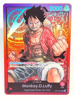 Monkey.D.Luffy ST01-001 One Piece Starter Deck 1 Straw Hat Crew - Image 1