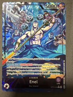One Piece - OP15-058 Enel Leader Alt Art Adventure on Kami's Island English NM - Image 1