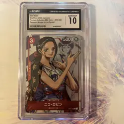 2022 ONE PIECE PREM COLL 25TH ANV JPN MANGA ALT ART #ST01-008 NICO ROBIN CGC 10 - Image 1