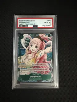 Shirahoshi (Event Pack Vol. 7) P-091 One Piece Promotion Cards Foil - PSA 10 - Image 1