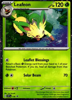 Leafeon - (Cosmos Holo) Promo SV: Scarlet & Violet Promo Cards 170 NM - Image 1