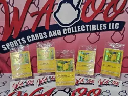 2022 Pokemon GO Pikachu Holo Promo Card 028/078 New Sealed Lot Of 5 - Image 1