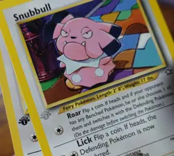 Snubbull 74/111 1st Edition Grey Stamp Error Misprint Neo Genesis Pokemon Card - Image 3