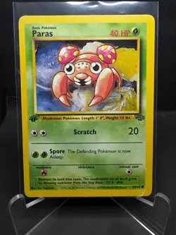 Pokemon TCG 1st Ed. Paras Parasect 2-Card Evolution Lot WOTC Vintage 1999 NM/LP - Image 3
