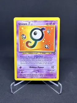 Pokemon TCG Unown Wotc Black Star Promo 38 Hidden Power English Card - Image 1