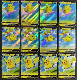 All Pikachu V Flying Pikachu Surfing Pikachu Chinese Pokemon Cards Lot 12 NE40 - Image 1