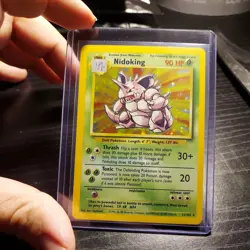Pokemon Nidoking TCG Card 11/102 Base Set Holo Rare 1999 - Image 1