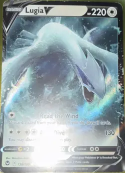 Pokemon Lugia V 138/195 Swsh12 Silver Tempest Ultra Rare Holo English Card - Image 1